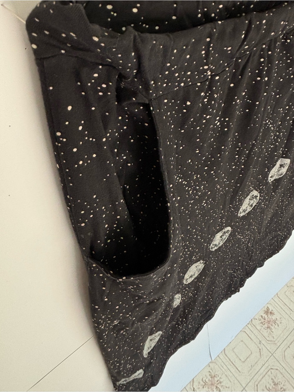 Svaha 100% organic cotton Boho Moon Phase Black A-Line Skirt XL whimsy goth - Picture 6 of 11